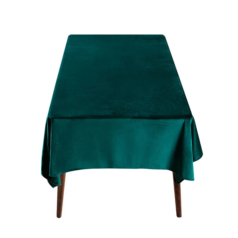 CANIRICA Velvet Tablecloth Decorative Table Cover Tea Coffee Mantel Mesa Rectangular Thick Table Cloth Wedding Dining Customize