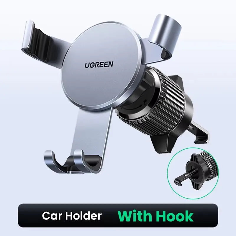 UGREEN Car Phone Holder for Mobile Smartphone Support Cell Phone Stand for iPhone 16 15 Pro Auto Vent Mount Gravity Holder Stand