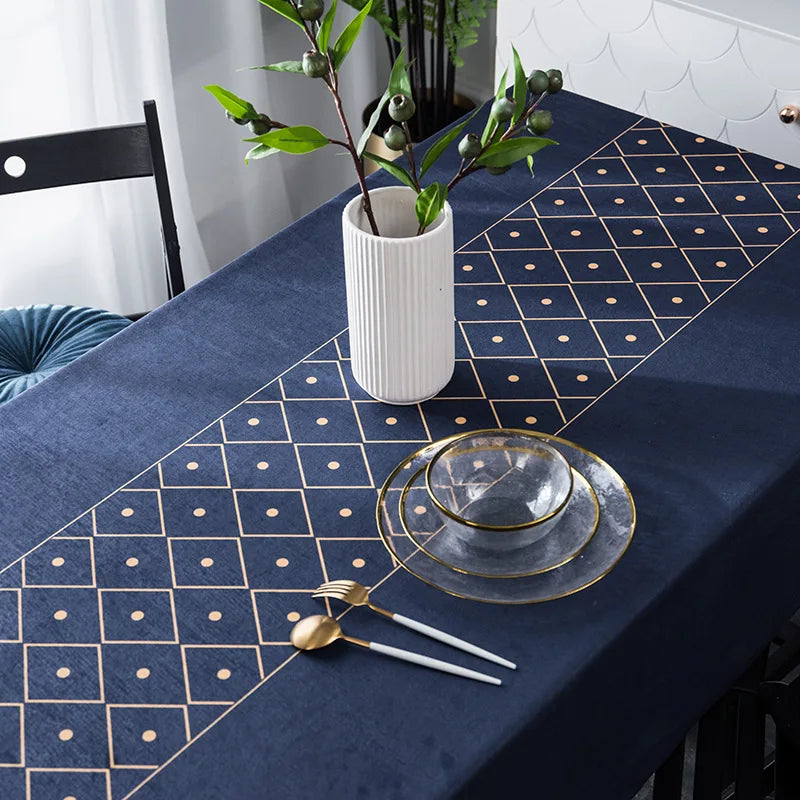 CANIRICA Tablecloth Velvet Table Cloth Rectangle Table Cover For Home Kitchen Dressing Home Decor Tafelkleed Luxury Home Decor