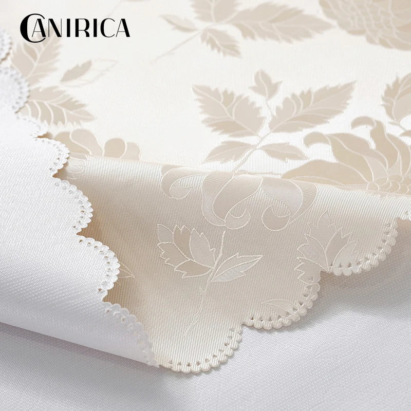 CANIRICA Table Cloth PVC Tablecloth Waterproof Table Cover Rectangular For Kitchen Decor Dining Tafelkleed Luxury Home Decor