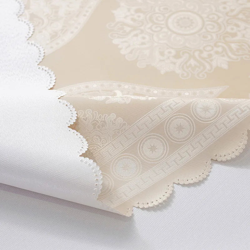CANIRICA Table Cloth PVC Tablecloth Waterproof Table Cover Rectangular For Kitchen Decor Dining Tafelkleed Luxury Home Decor