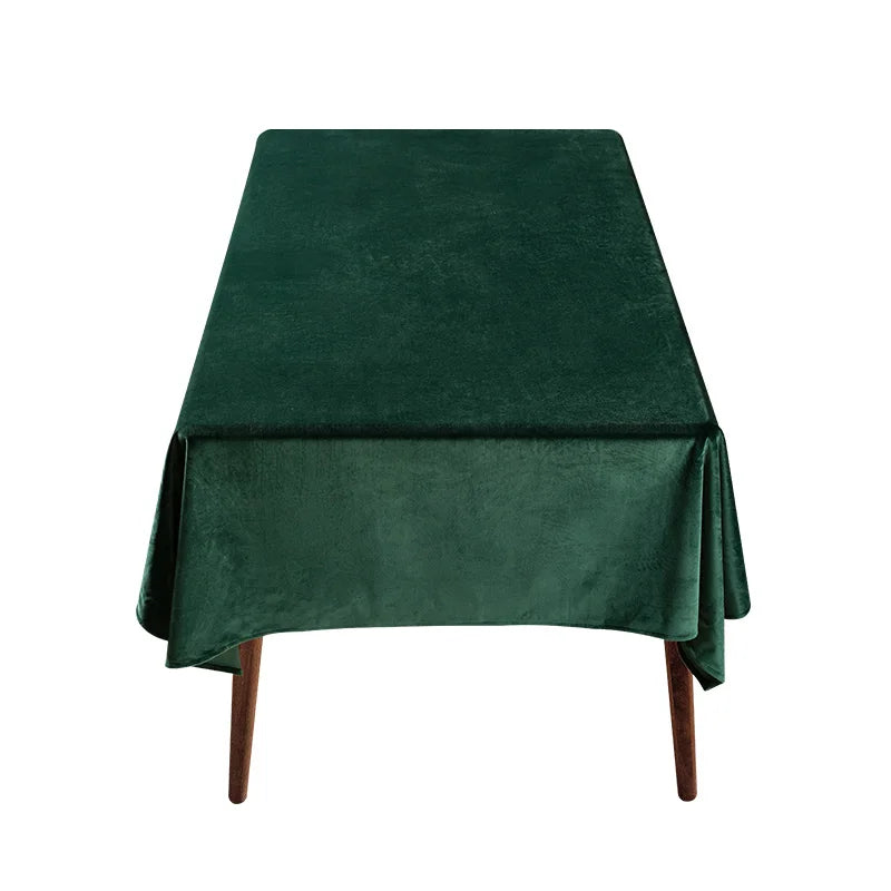 CANIRICA Velvet Tablecloth Decorative Table Cover Tea Coffee Mantel Mesa Rectangular Thick Table Cloth Wedding Dining Customize