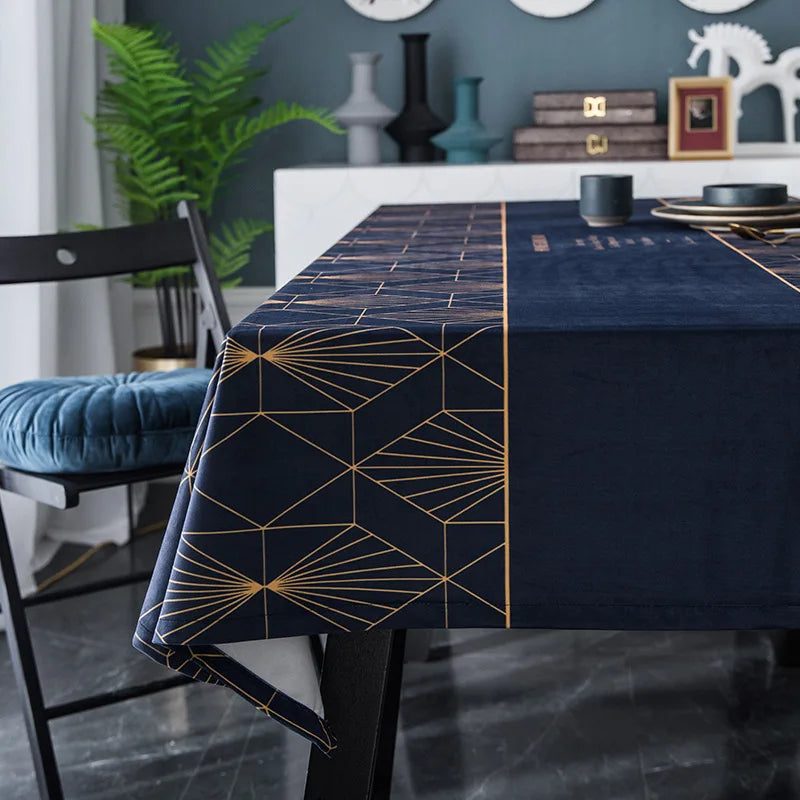 CANIRICA Tablecloth Velvet Table Cloth Rectangle Table Cover For Home Kitchen Dressing Home Decor Tafelkleed Luxury Home Decor