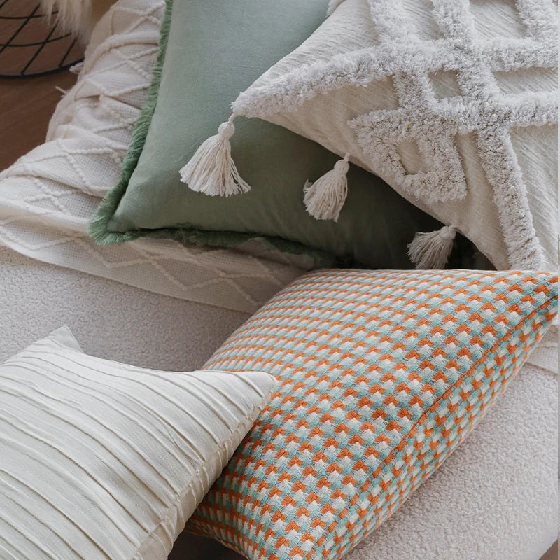 Geometric Cushion Cover Freely Matched Soft High Quality Ins Home Decoration for Living Room Sofa Pillowcase 45x45cm Versatile