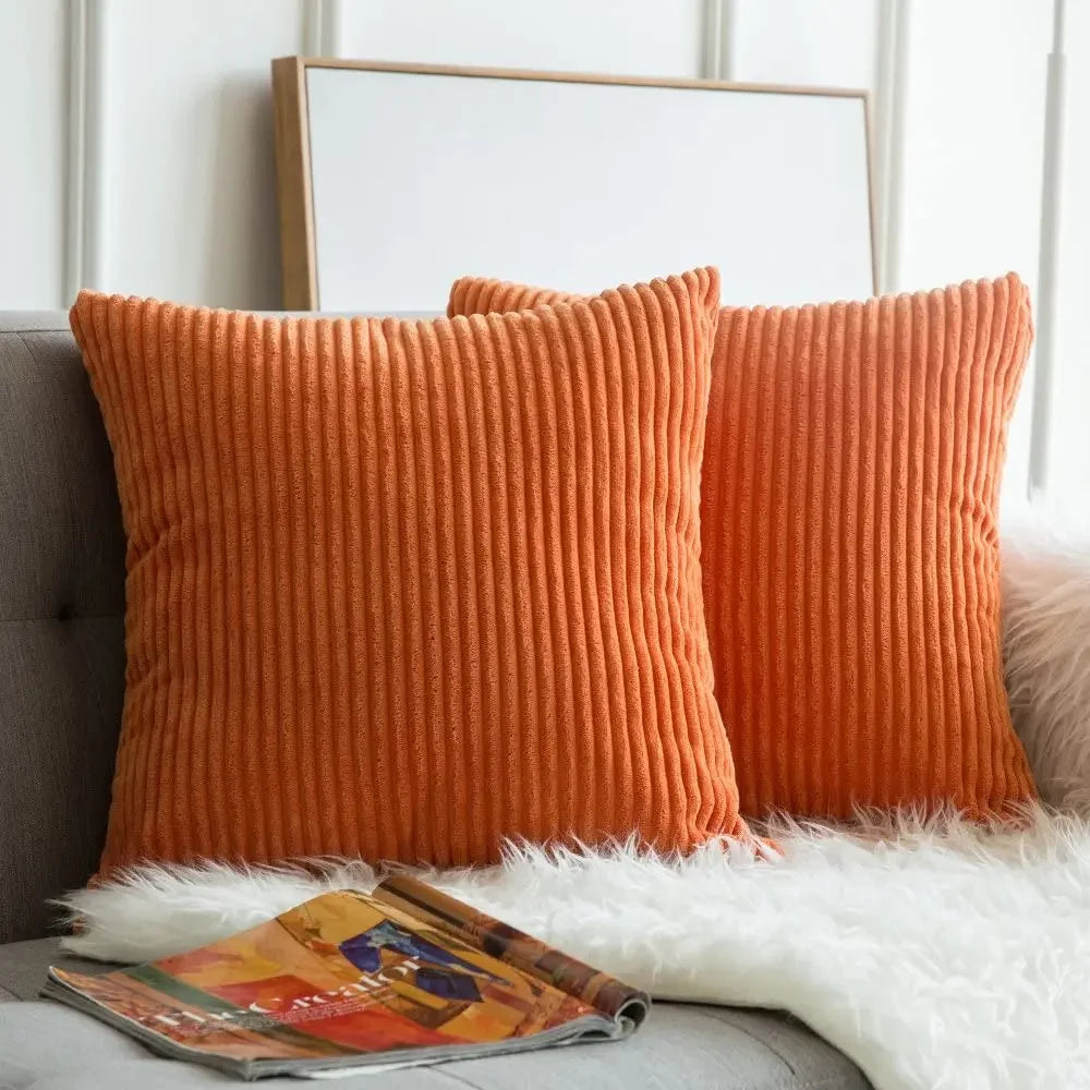 Corduroy Pillow Cover Cozy Cushion Cover 45x45cm For Living Room Sofa Decorative Pillows Nordic Home Decor Housse De Coussin