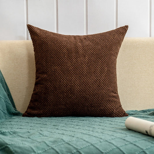 Brown Corduroy Cushion Cover Decorative Home Nordic Style for Living Room Sofa Suitable for All Seasons 45*45cm Pillow Cover