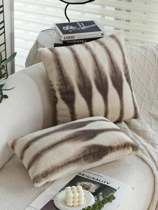 Gradient Plush Ultra-thick Cushion Cover Skin-friendly 30x50cm45x45cm Waist Pillow for Indoor Sofa Home Decorative Pillowcase