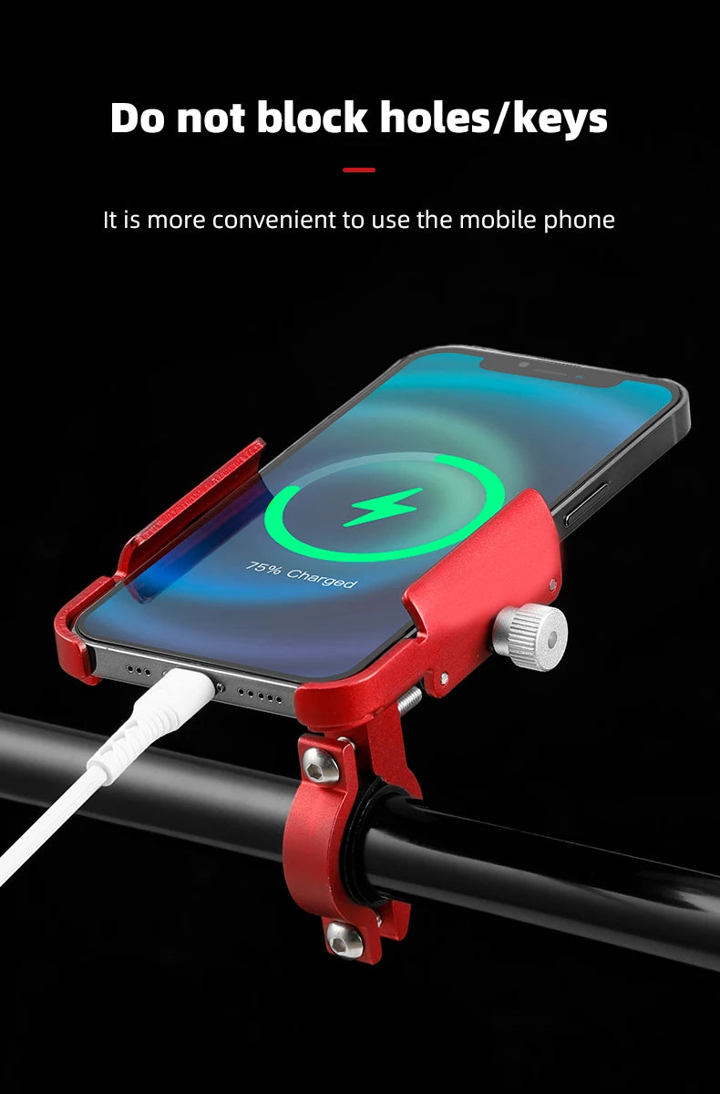 iBudim Bike Phone Holder 360 Rotation Bicycle Phone Holder for 4.7-7.0 inch Devices Motorcycle Handlebar Mobile Phone Stand