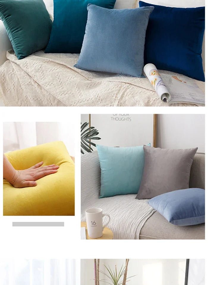 Pillow Case 45x45cm Home Decrative Pillow Cover Cushion Cover for Living Room Sofa Soft  Throw Pillow Case