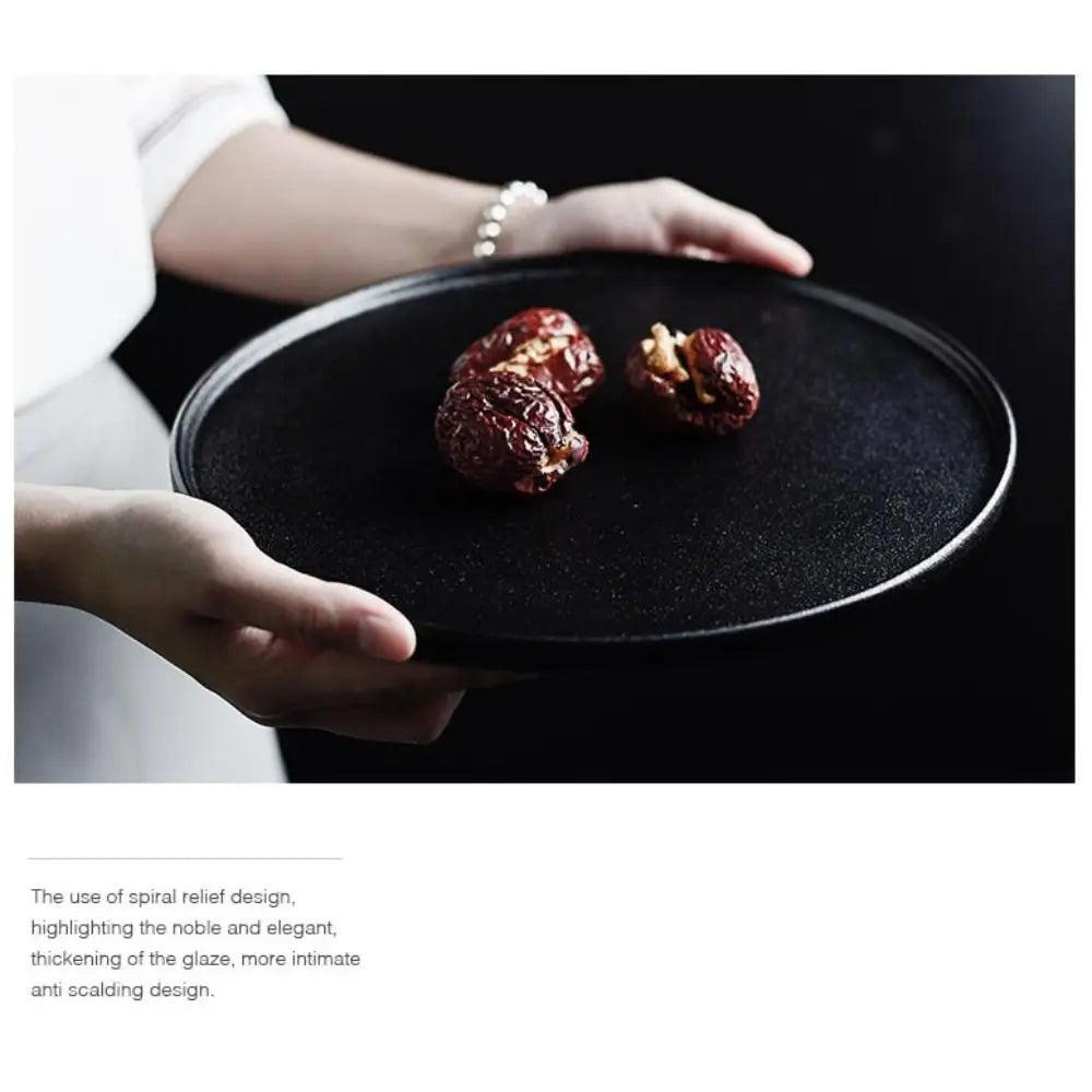 Tableware Ceramic Steak Plate Durable Reusable Western Dish Flat Multi-Function Dessert Tray Bread