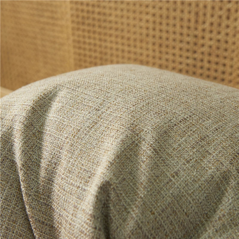 Yellow/Khaki Cushion Cover Home Linen Decorative 1PC and Practical Soft Pillow Cover for Sofa Bedroom Comfortable Pillow Cases
