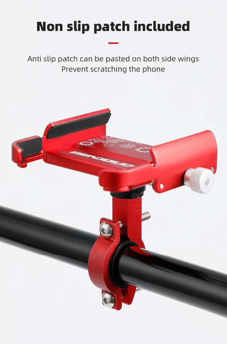 iBudim Bike Phone Holder 360 Rotation Bicycle Phone Holder for 4.7-7.0 inch Devices Motorcycle Handlebar Mobile Phone Stand