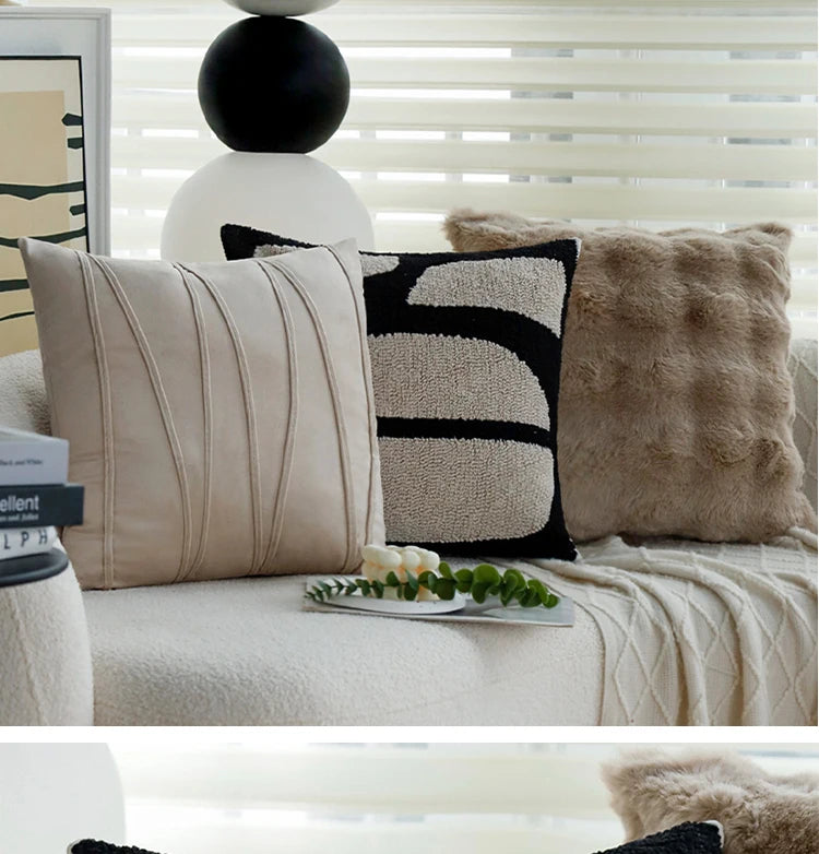 Geometric Cushion Cover Soft Personalized Matching Home Versatile Decorative High Quality Pillow Cover for Indoor Sofa 45x45cm
