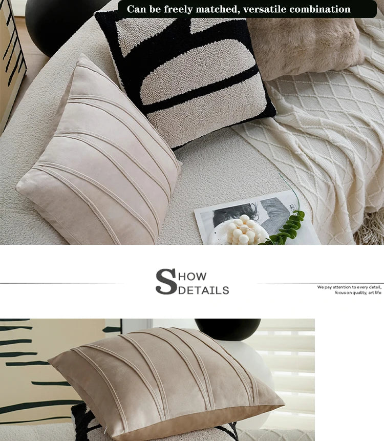 Geometric Cushion Cover Soft Personalized Matching Home Versatile Decorative High Quality Pillow Cover for Indoor Sofa 45x45cm