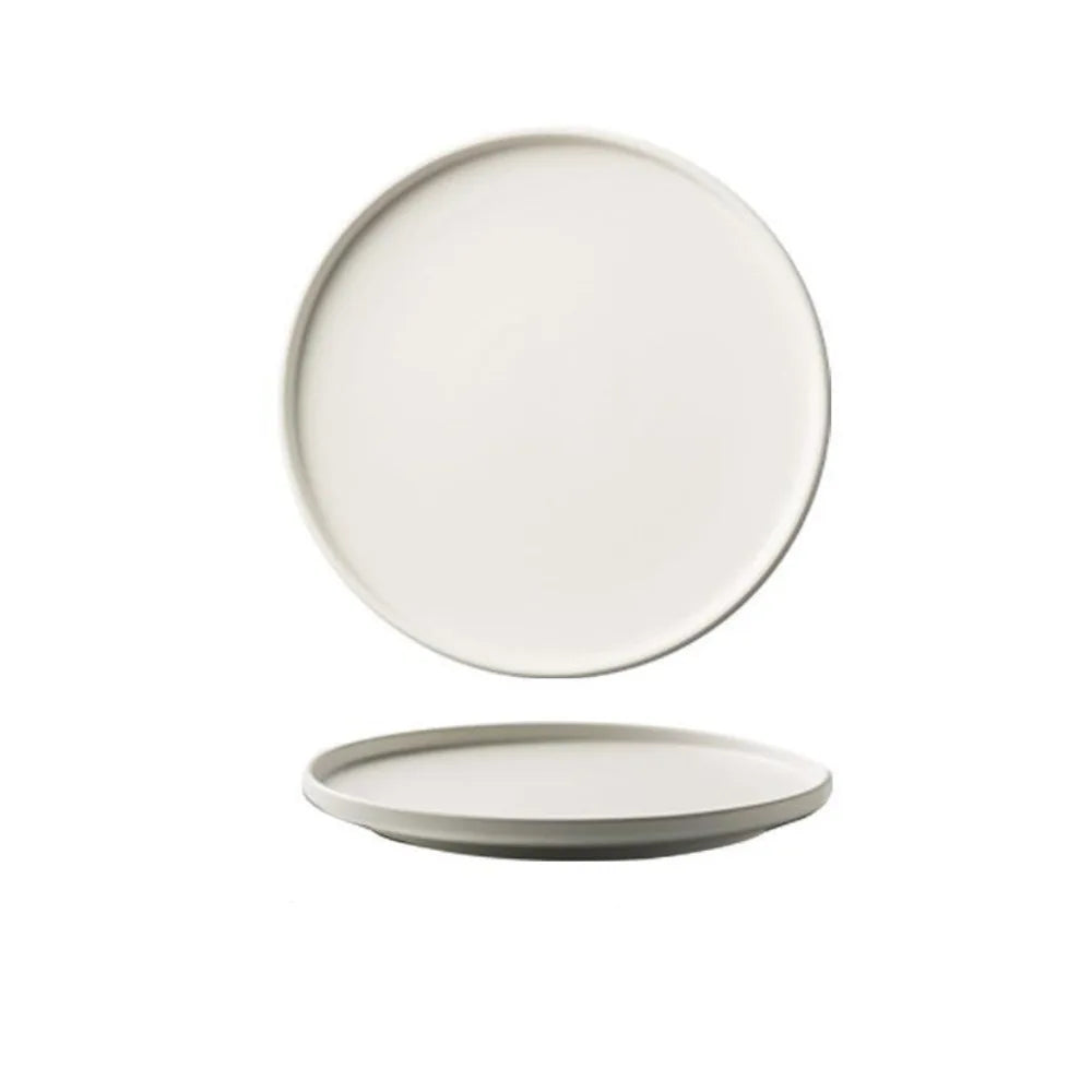 Tableware Ceramic Steak Plate Durable Reusable Western Dish Flat Multi-Function Dessert Tray Bread