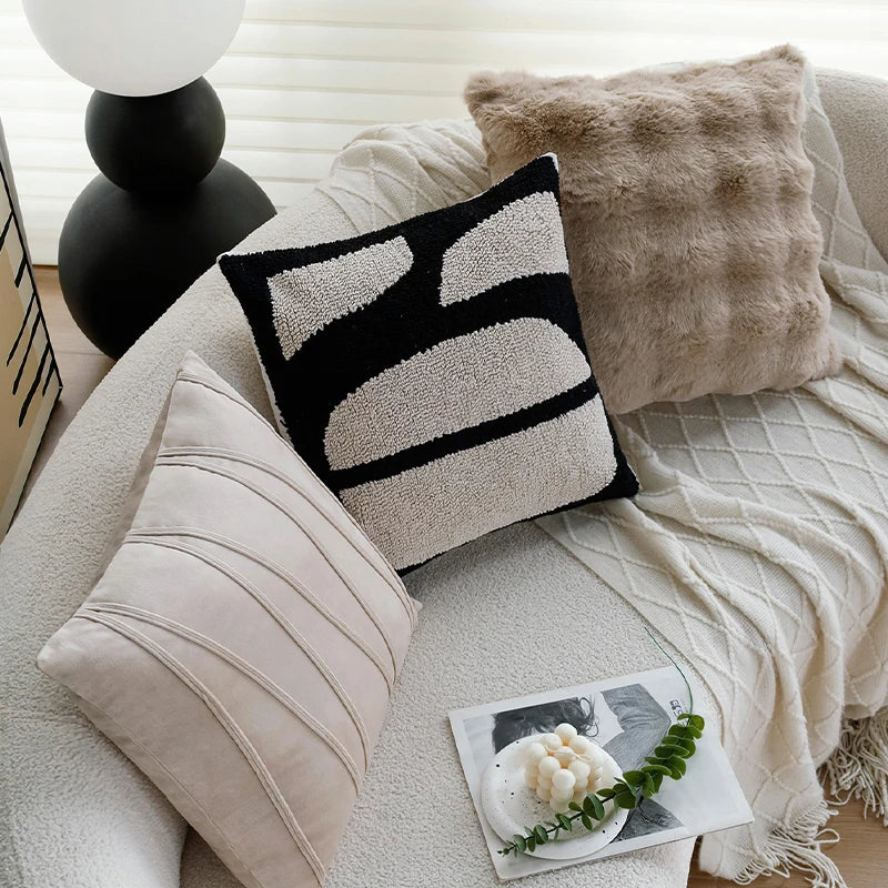 Geometric Cushion Cover Soft Personalized Matching Home Versatile Decorative High Quality Pillow Cover for Indoor Sofa 45x45cm