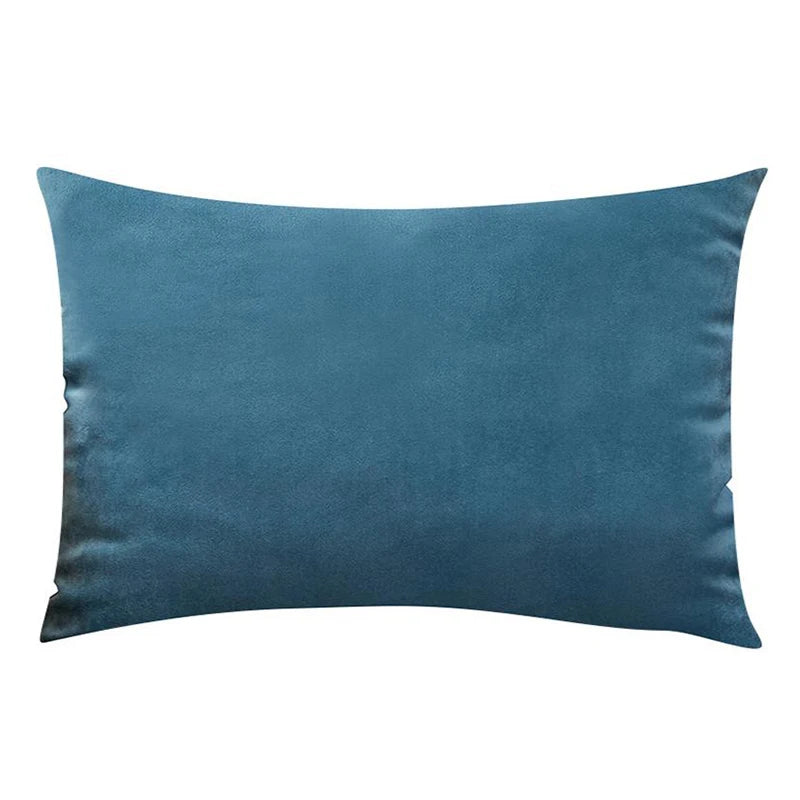 Peacock Blue Velvet Cushion Covers Soft Pillowcases 45x45 cm Nordic Home Decor Pillows Cover for Sofa Couch Pillow Covers