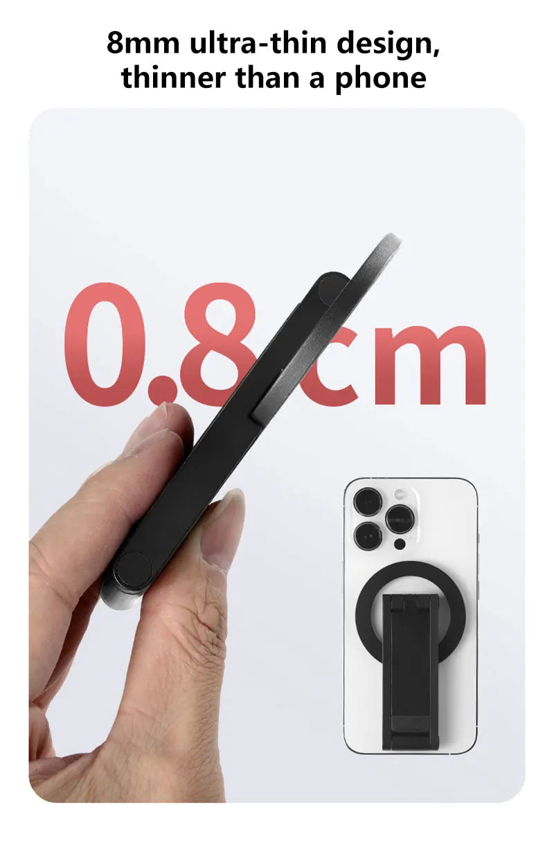 Magnetic Phone Holder Tripod Travel Essentials Flexible Rotation Hands-Free Airplane Phone Mount Seat Phone Stand