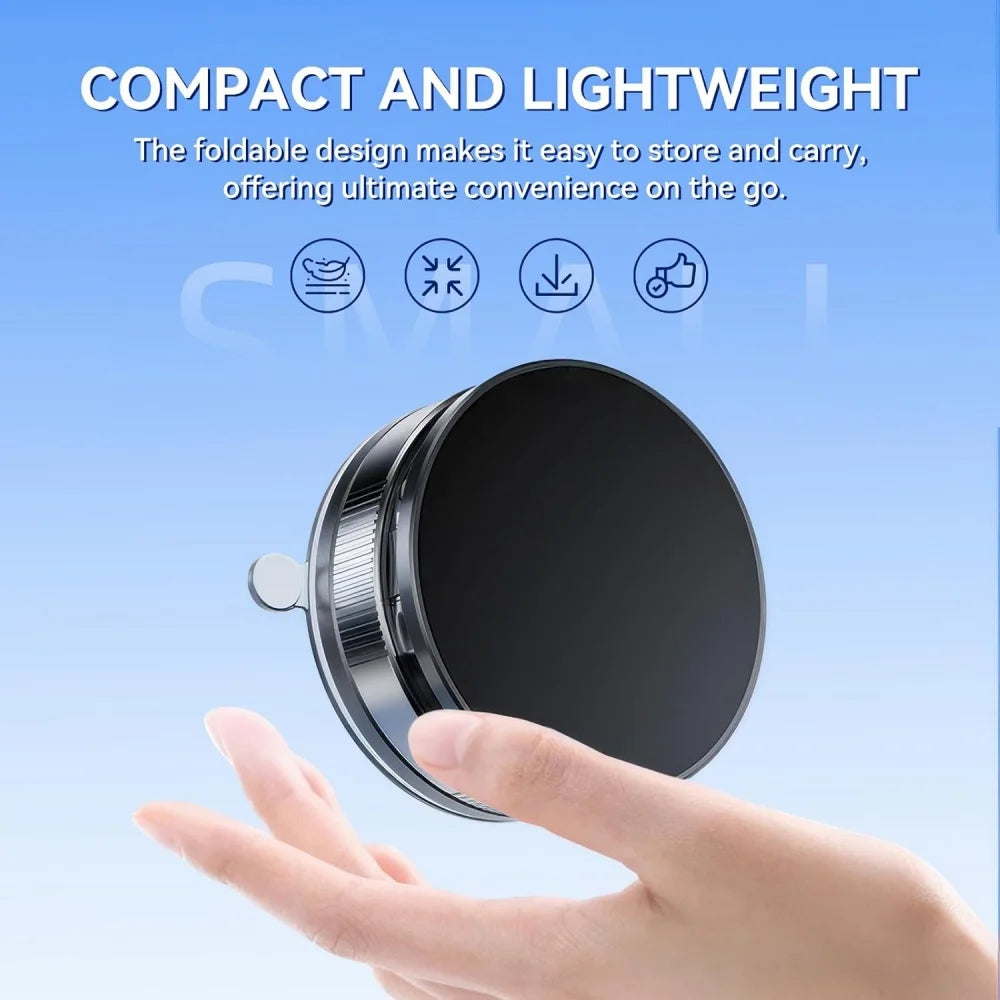 360° Rotating Magnetic Car Phone Holder-Super Strong Vacuum Suction Cup,Magnetic Mount,Universal Phone Stand for All Smartphones