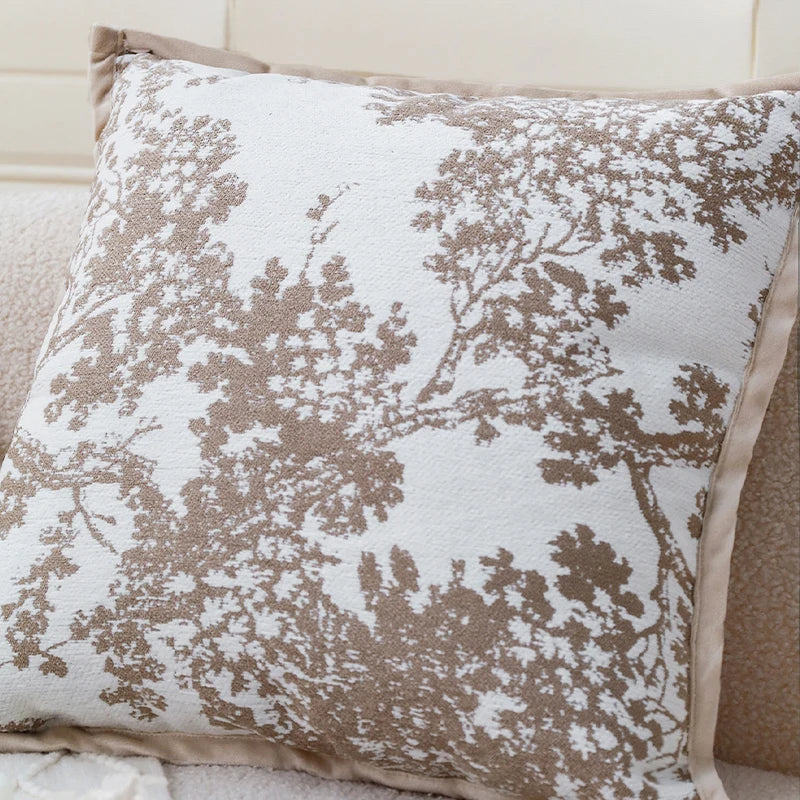High-quality Cushion Cover Brown Series Skin-friendly Home Decoration Pillowcase 45x45 Living Room Sofa Modern Simple Versatile
