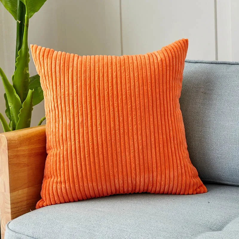 Corduroy Pillow Cover Cozy Cushion Cover 45x45cm For Living Room Sofa Decorative Pillows Nordic Home Decor Housse De Coussin