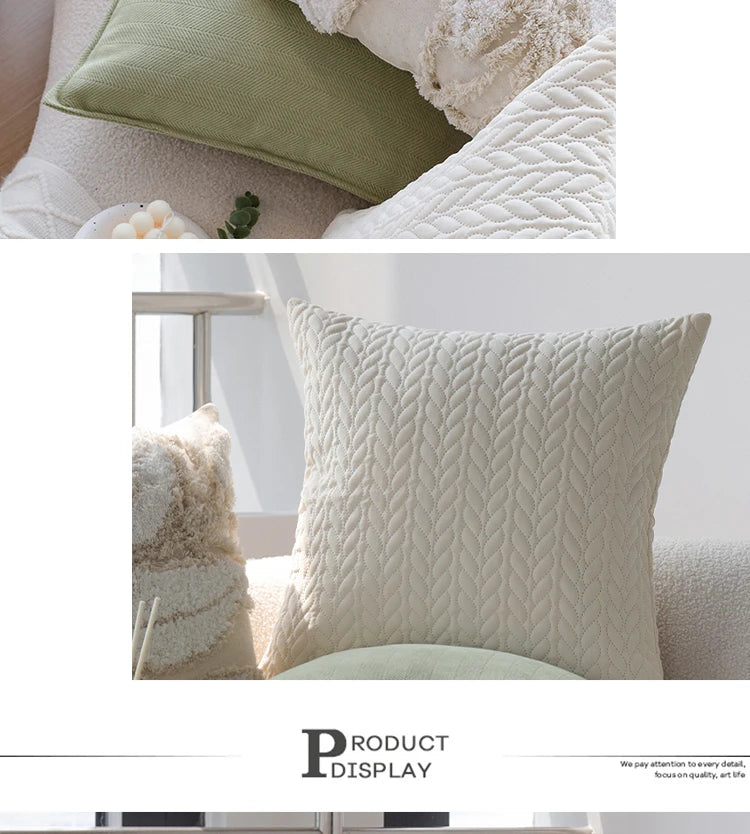 Cushion Cover With Personality and Features 45x45cm Exquisite Ins Home Decoration High Quality Pillowcase for Living Room Sofa