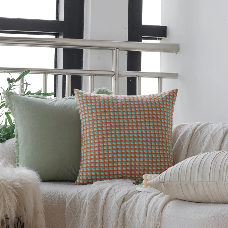 Geometric Cushion Cover Freely Matched Soft High Quality Ins Home Decoration for Living Room Sofa Pillowcase 45x45cm Versatile