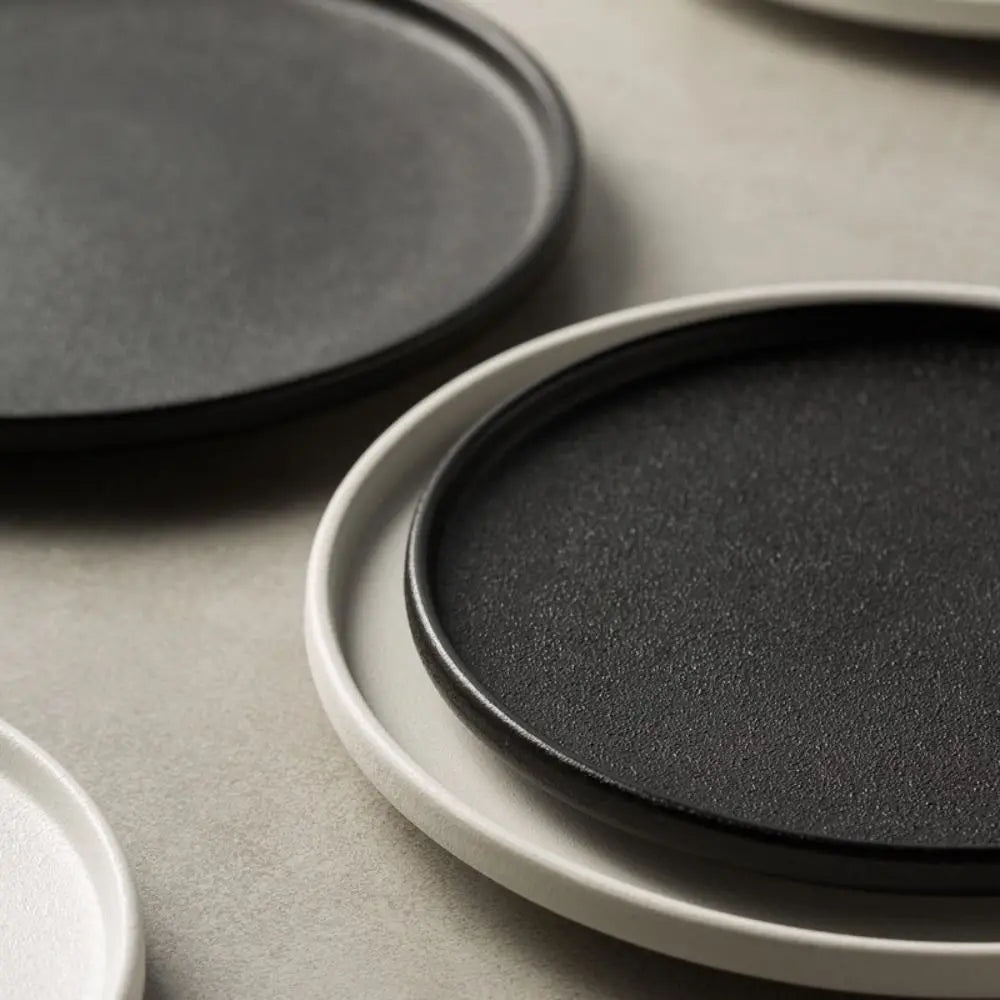 Tableware Ceramic Steak Plate Flat Durable Storage Tray Creative Multi-Function Western Dish Bread