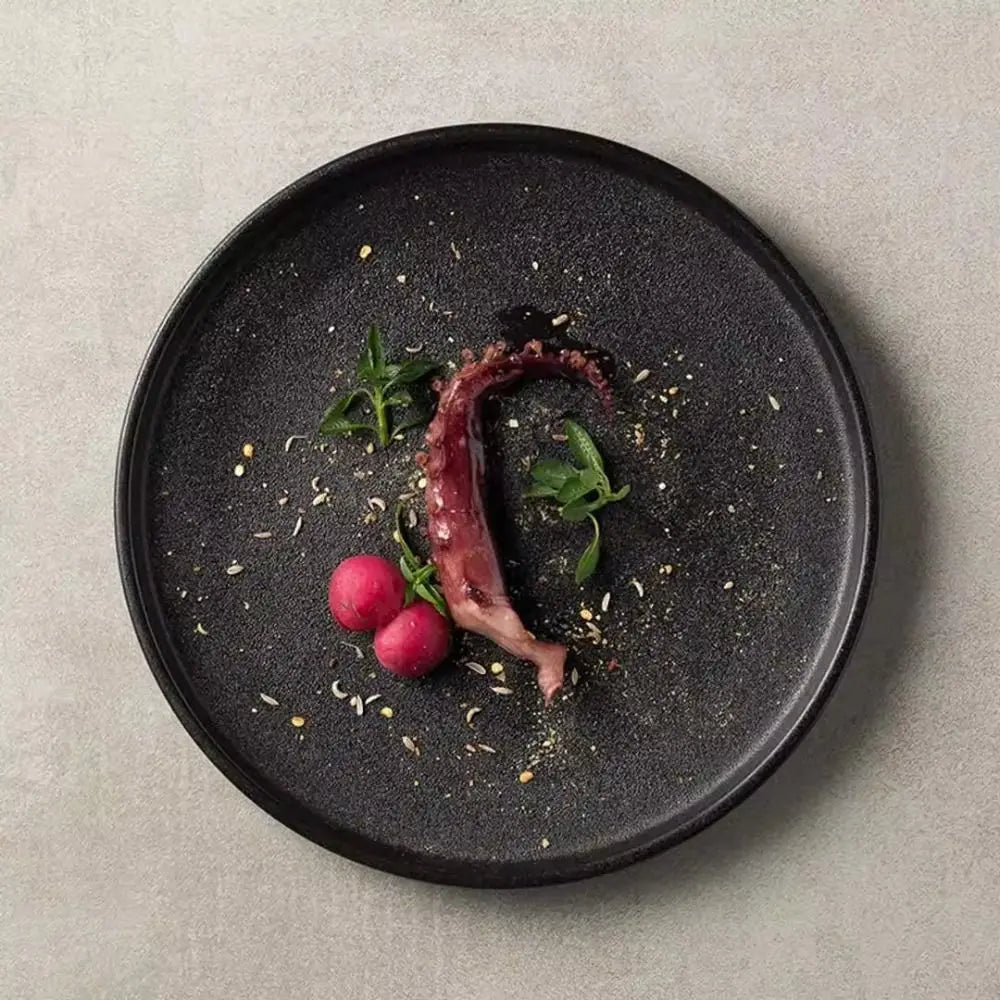Tableware Ceramic Steak Plate Flat Durable Storage Tray Creative Multi-Function Western Dish Bread