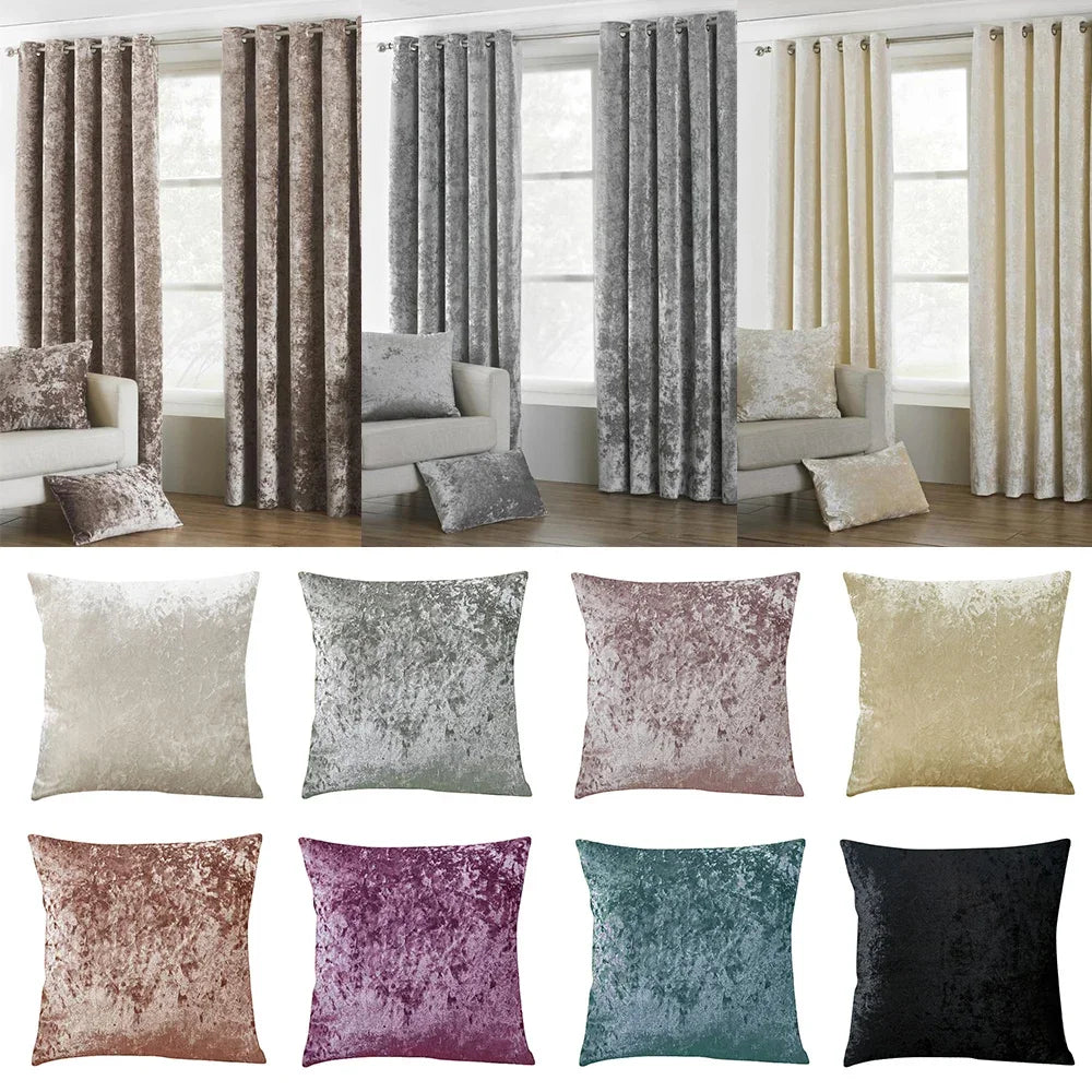 Velvet Cushion Cover Crushed Pillow Cover Grey Decorative Pillowcase Luxury Kussenhoes Nordic Home Decor