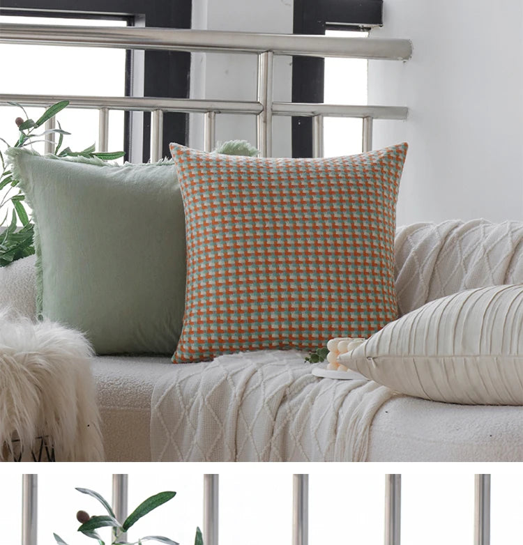 Geometric Cushion Cover Freely Matched Soft High Quality Ins Home Decoration for Living Room Sofa Pillowcase 45x45cm Versatile