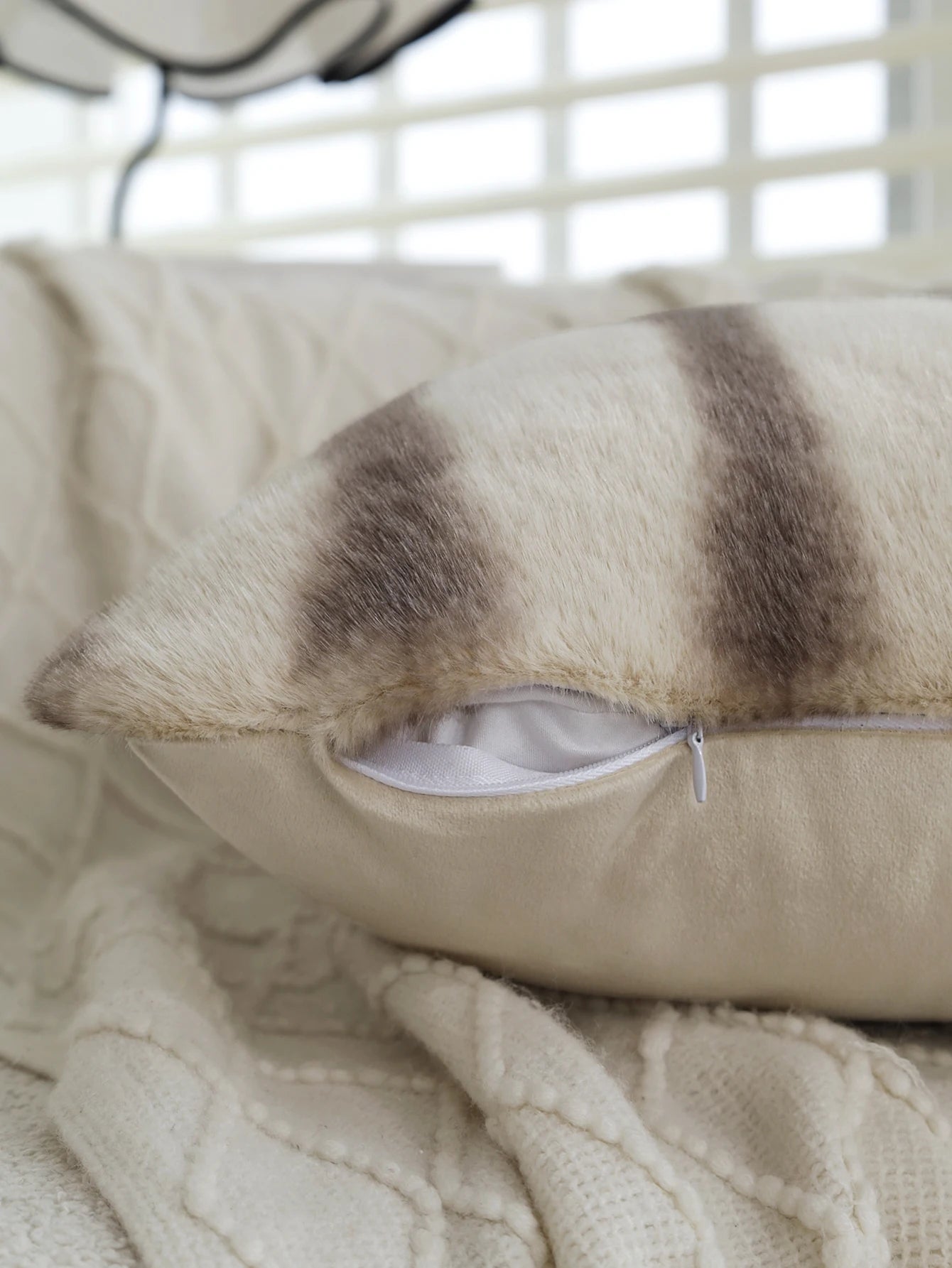 Gradient Plush Ultra-thick Cushion Cover Skin-friendly 30x50cm45x45cm Waist Pillow for Indoor Sofa Home Decorative Pillowcase