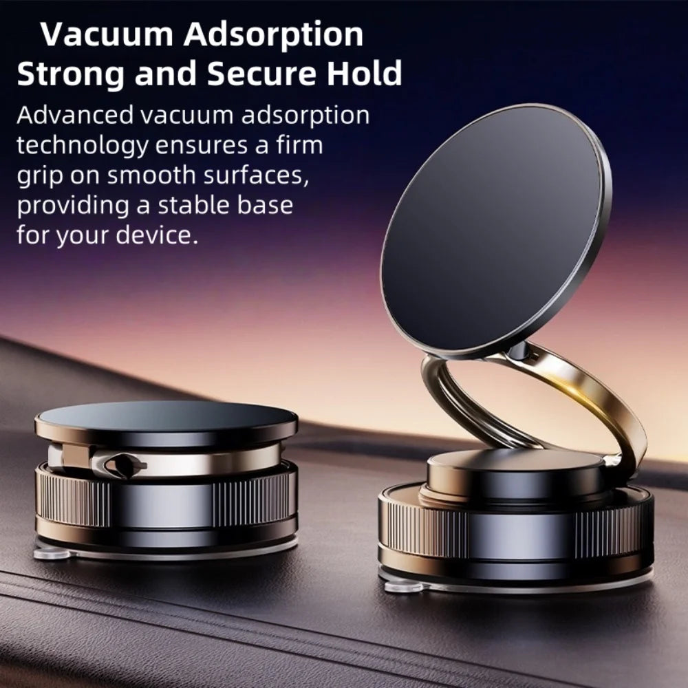 360° Rotating Magnetic Car Phone Holder-Super Strong Vacuum Suction Cup,Magnetic Mount,Universal Phone Stand for All Smartphones