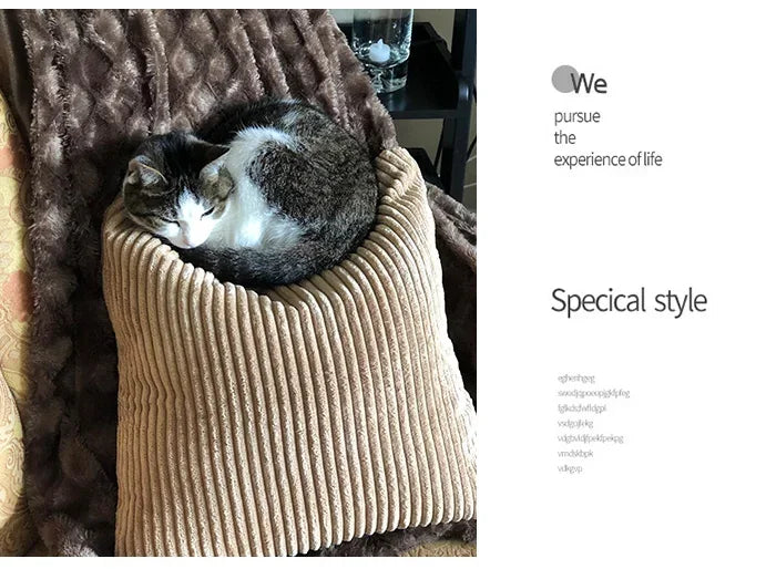 Corduroy Pillow Cover Cozy Cushion Cover 45x45cm For Living Room Sofa Decorative Pillows Nordic Home Decor Housse De Coussin