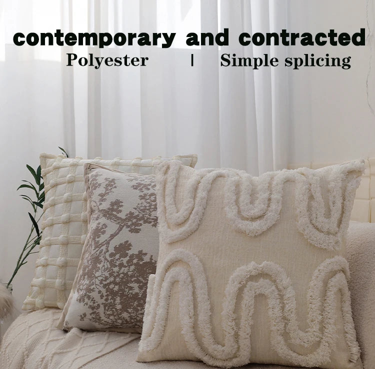 High-quality Cushion Cover Brown Series Skin-friendly Home Decoration Pillowcase 45x45 Living Room Sofa Modern Simple Versatile