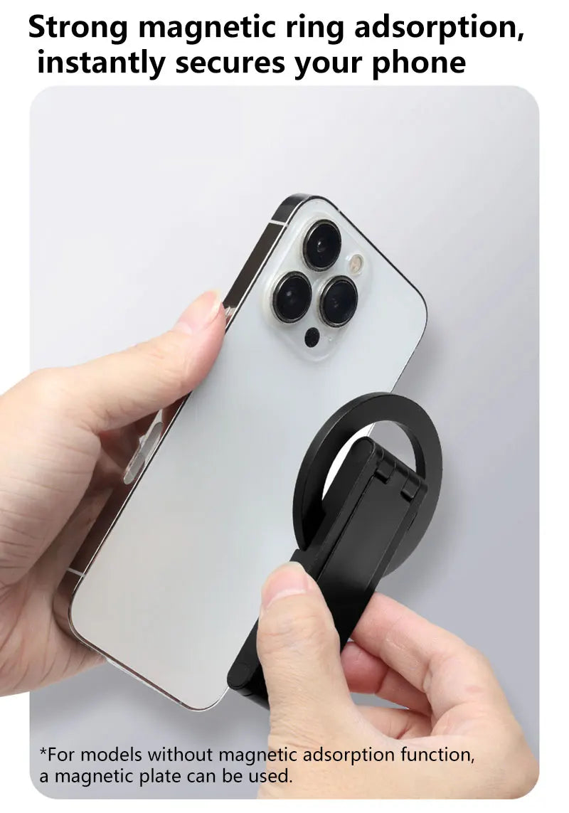 Magnetic Phone Holder Tripod Travel Essentials Flexible Rotation Hands-Free Airplane Phone Mount Seat Phone Stand