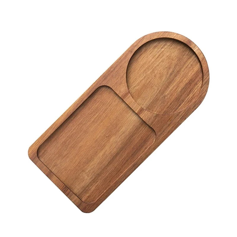 Coffee Tray Wooden Plate Breakfast Tray For Serving Food Hospitality Coffeeware Teaware Table Decoration Accessories